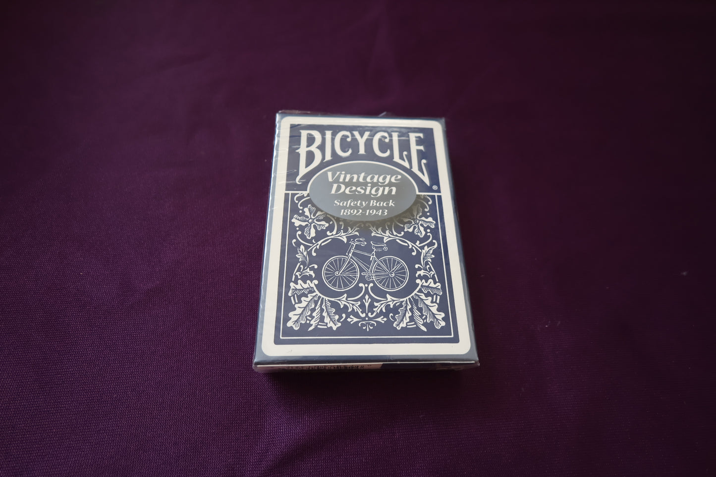 【中古：状態S】BICYCLE safety BACK（青 ）ヴィンテージデザイン1892-1943