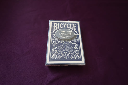 【中古：状態S】BICYCLE safety BACK（青 ）ヴィンテージデザイン1892-1943