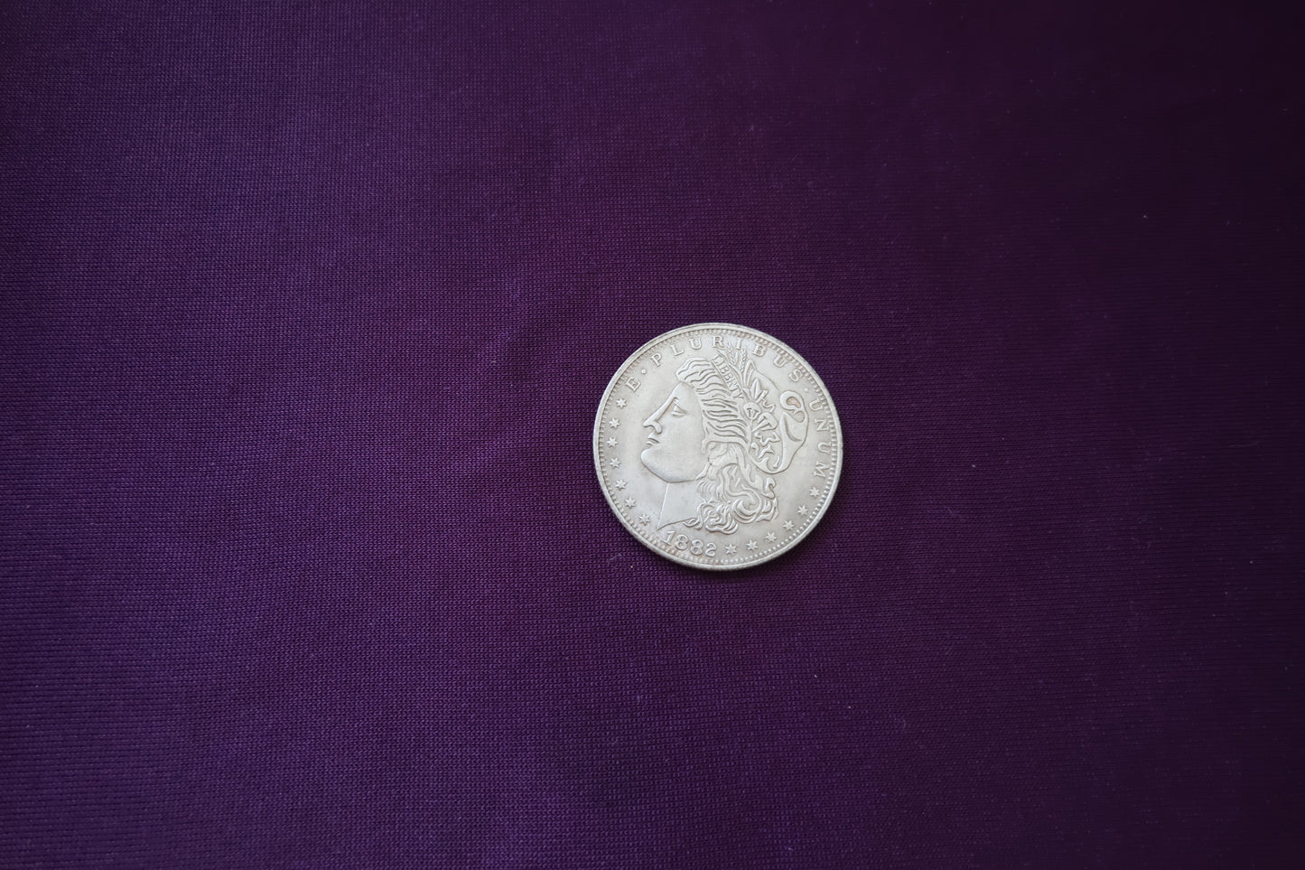 【中古：状態A】Morgan dollar(レプリカ) 真鍮製:メッキ仕上げ