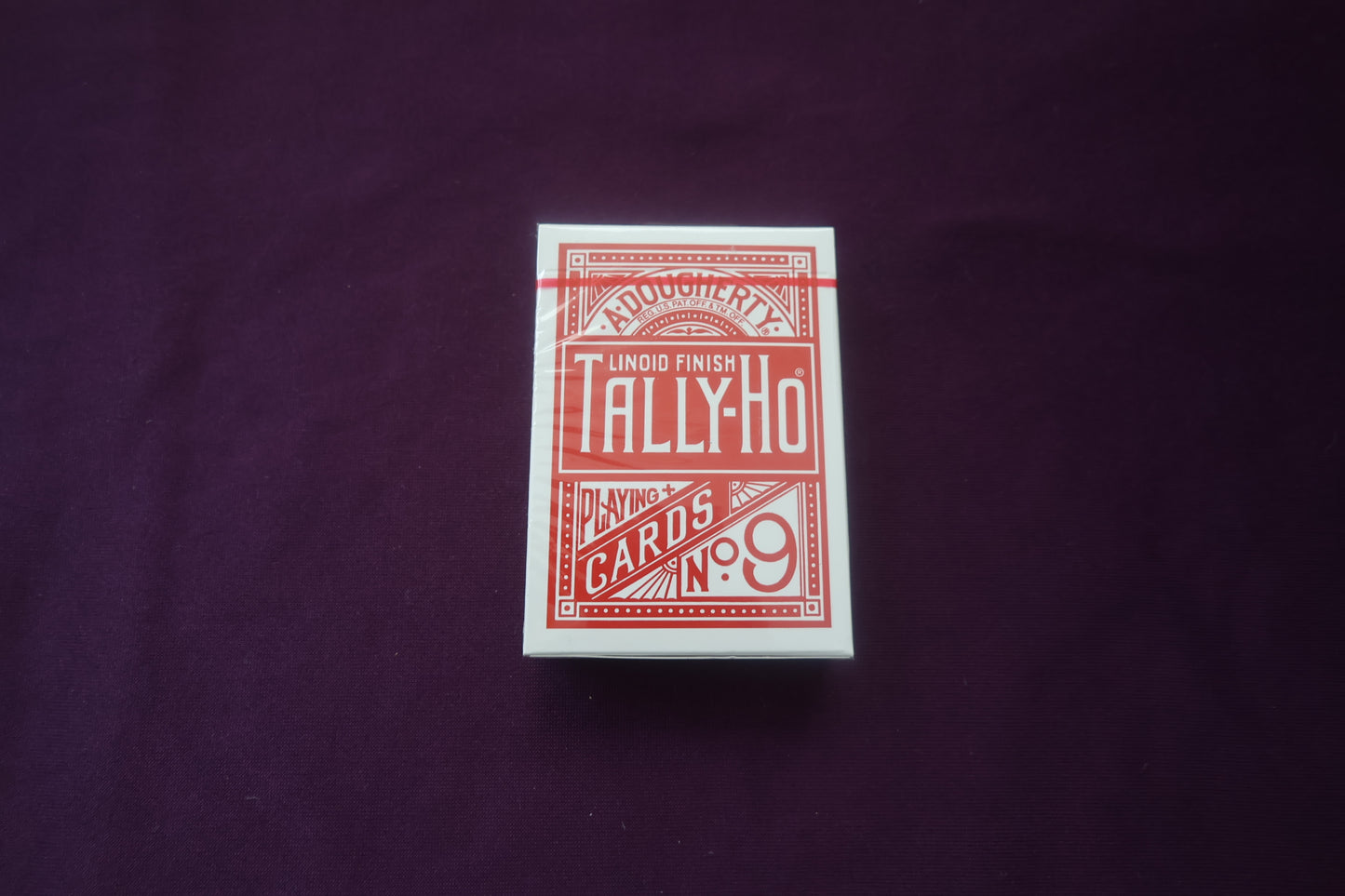 【中古：状態S】TALLY-HO ORIGINAL CIRCLE BACK POKER size（赤）