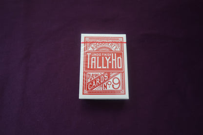 【中古：状態S】TALLY-HO ORIGINAL CIRCLE BACK POKER size（赤）