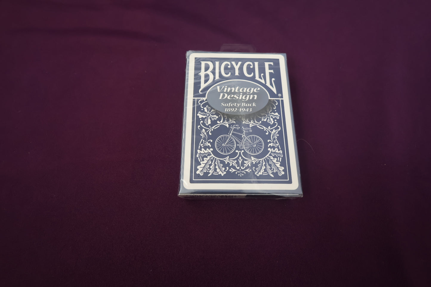 【中古：状態S】BICYCLE safety BACK（青 ）ヴィンテージデザイン1892-1943