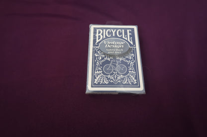 【中古：状態S】BICYCLE safety BACK（青 ）ヴィンテージデザイン1892-1943