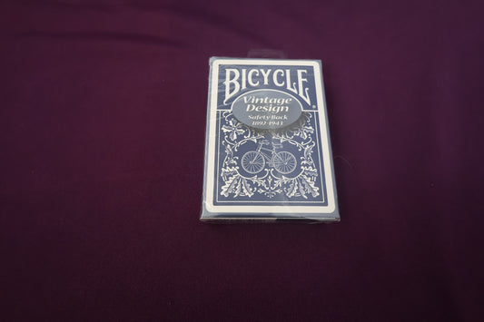 【中古：状態S】BICYCLE safety BACK（青 ）ヴィンテージデザイン1892-1943