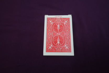 【中古：状態C】BICYCLE RIDAR BACK（赤）ブランクエース
