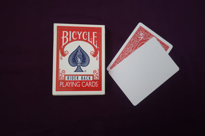 【中古：状態C】BICYCLE RIDAR BACK（赤）ブランクエース