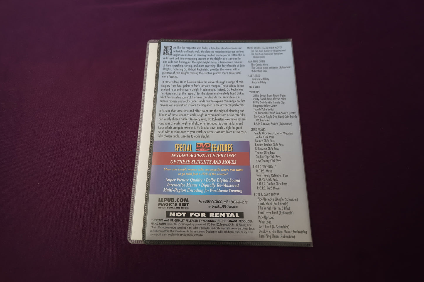【中古：状態A】ENCYCLOPEDIA OF COIN SLEIGHTS Vol.3