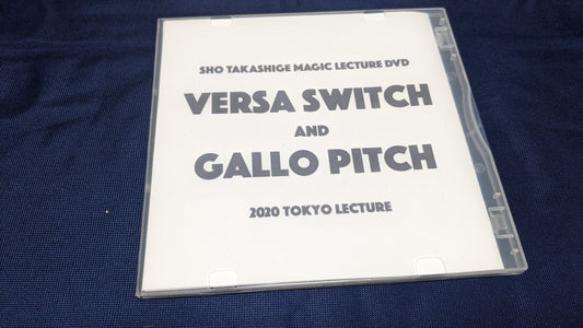 【USED：状態A】sho takashige magic lecture dvd VERSA SWITCH AND GALLO PITCH