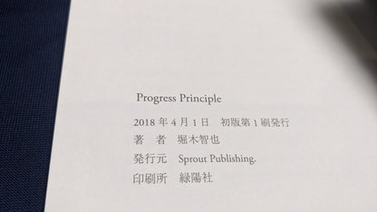 【USED：状態A】progress principle