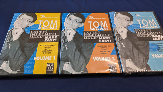 【中古：状態A】Tom Mullica Expert impromptu magic made easy　3巻セット