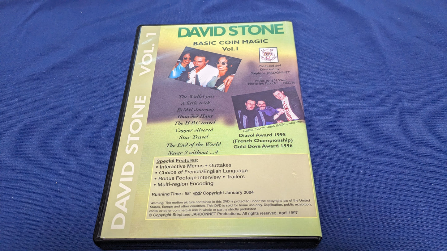 【中古：状態A】Coin Magic - Vol. 1 by David Stone - DVD