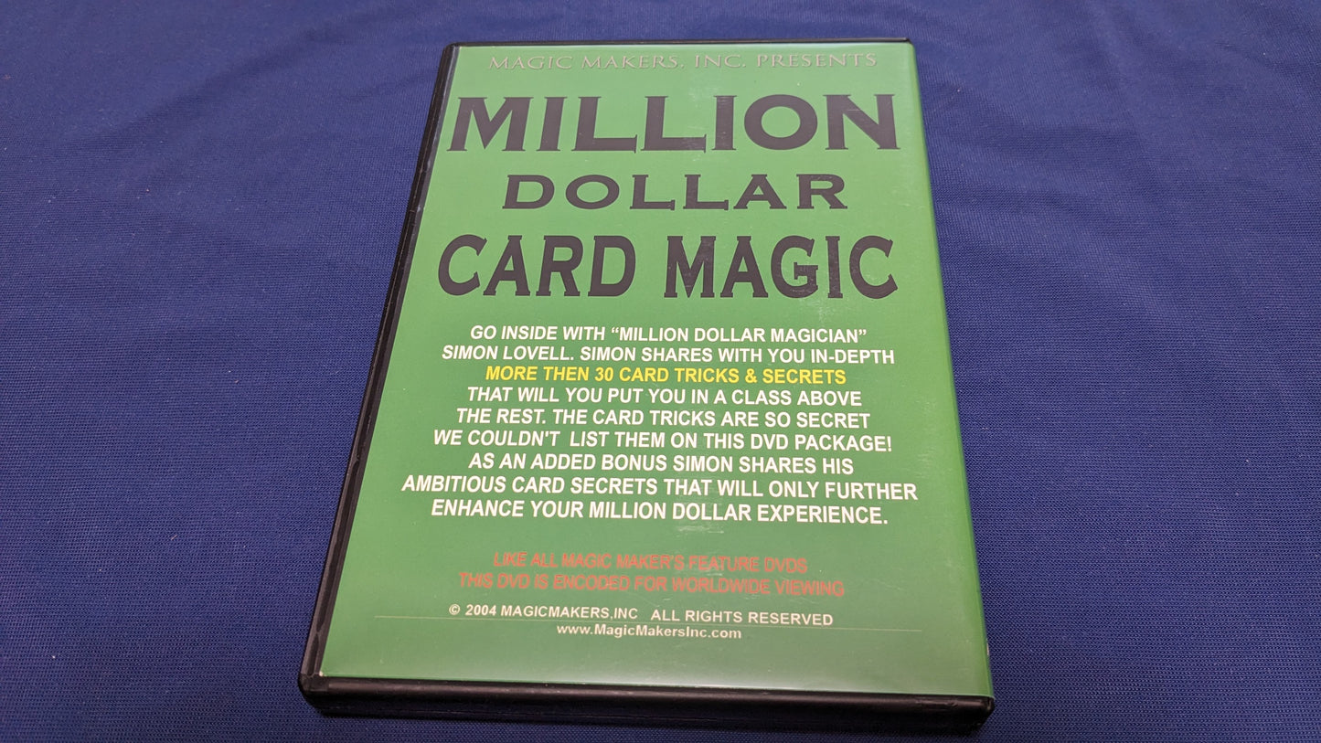 【中古：状態A】Million Dollar Card Magic with Simon Lovell (DVD)