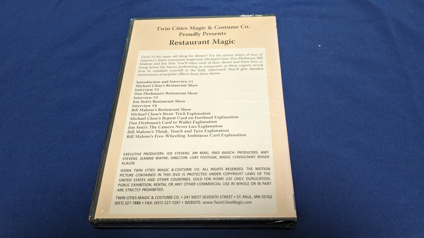 【中古：状態S】Greater Magic Video Library Vol 44 Restaurant Magic - DVD