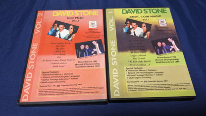 【中古：状態A】デビッド・ストーン コインマジック2巻セット