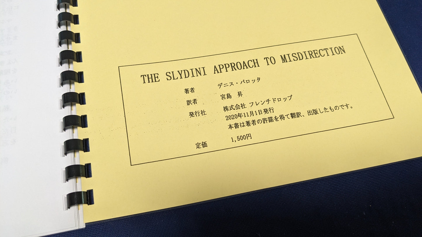 【中古：状態C】ミスディレクションへのスライディーニのアプローチ