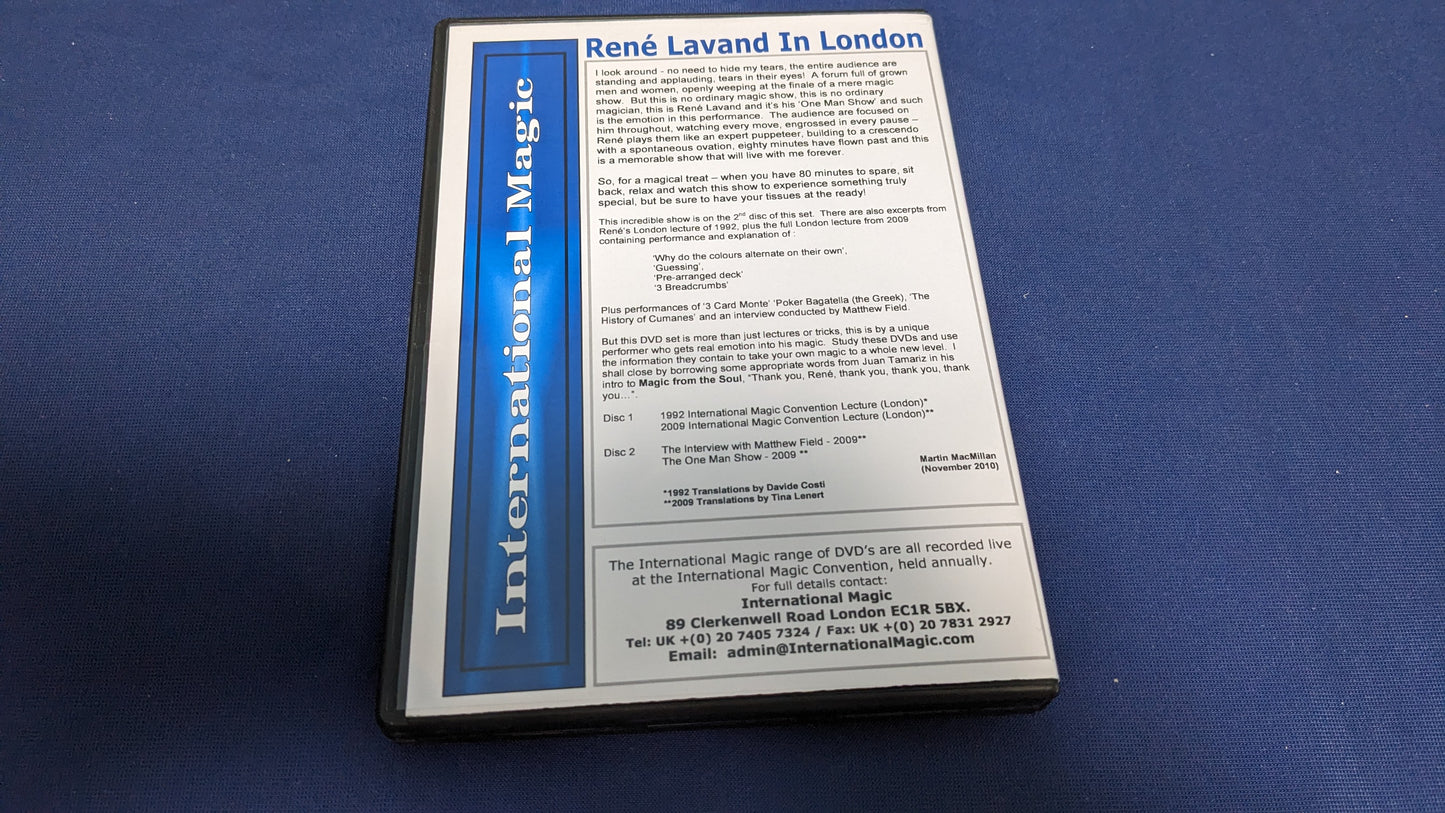 【中古：状態A】Rene Lavand in London