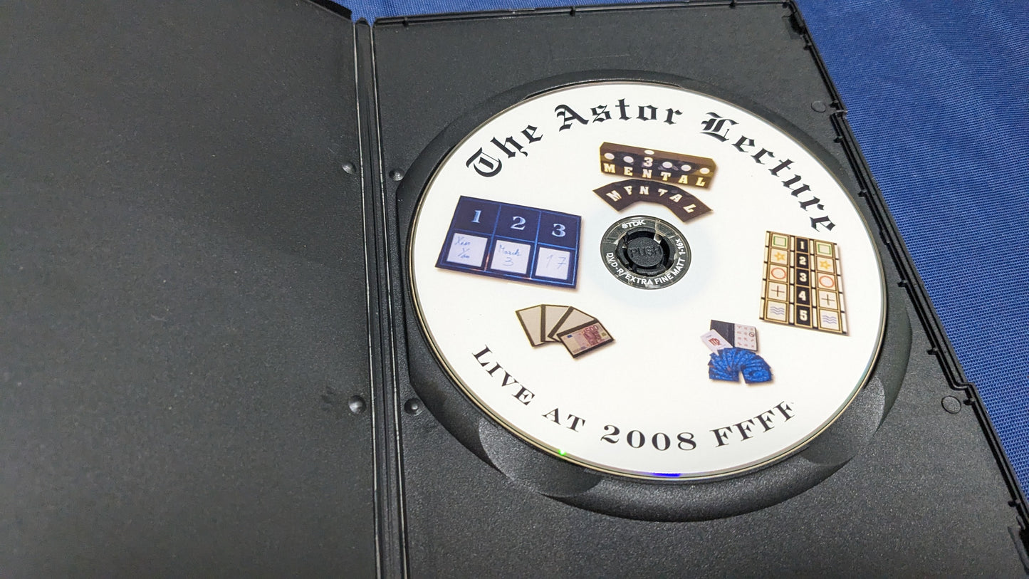【中古：状態A】The Astor Lecture FFFF 2008