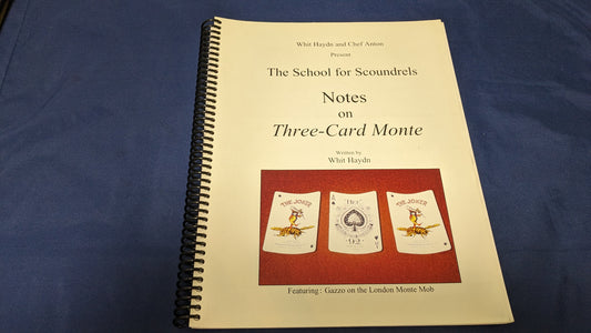 【中古：状態A】Notes On Three-Card Monte