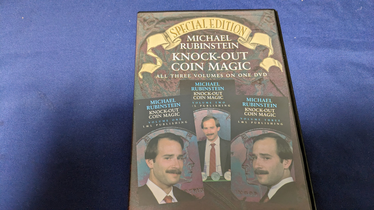 【中古：状態A】Knock Out Coin Magic by Michael Rubenstein