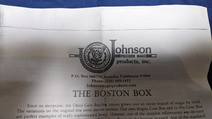【中古：状態A】Boston Box by Johnson