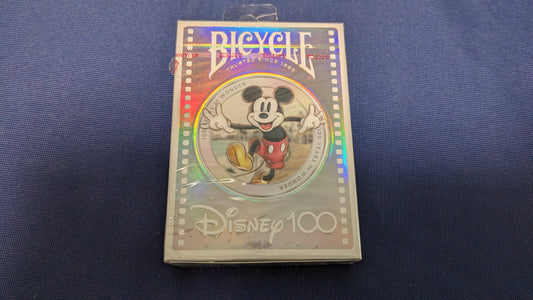 【中古：状態S】Bicycle ディズニー 限定版 100周年記念トランプ