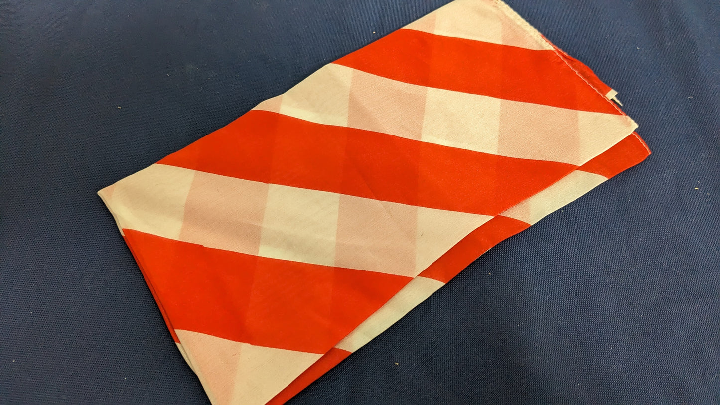 【中古：状態A】Zebra Silk/紅白縞シルク・斜めタイプ 45センチ