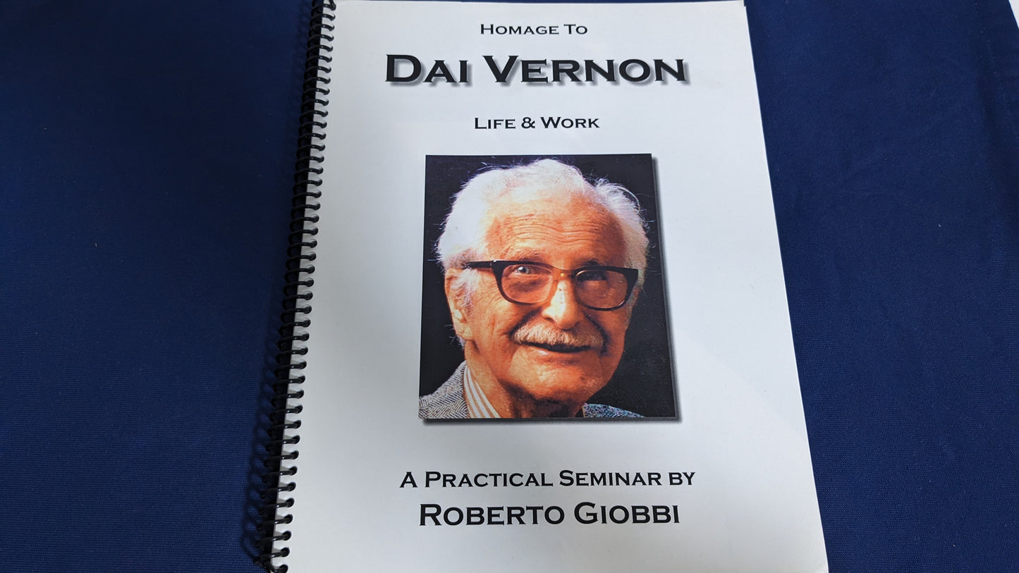 【中古：状態A】Dai Vernon Life & Work by Roberto Giobbi