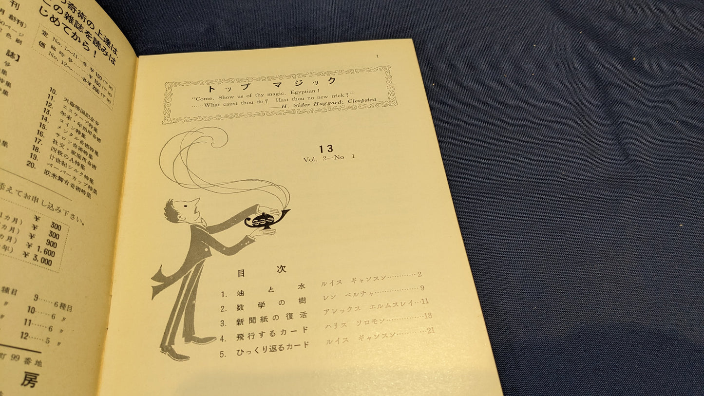 【中古：状態C】トップマジック１３