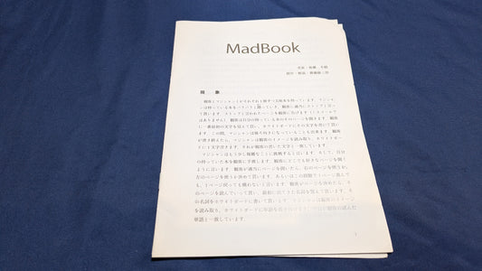 【中古：状態A】MadBook〜ブックテスト最新版！〜