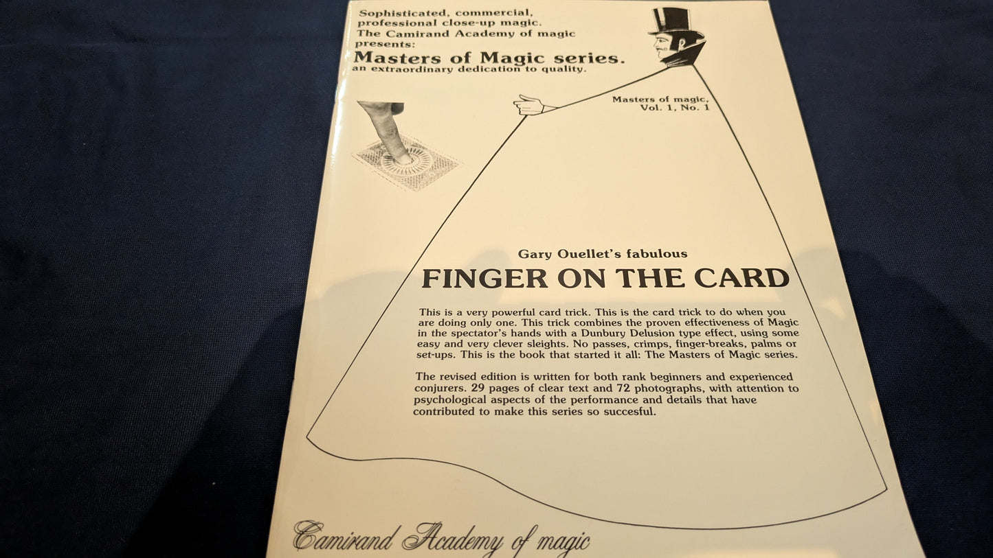 【中古：状態A】Finger on the Card Masters of Magic, vol. 1, no. 1（洋書）