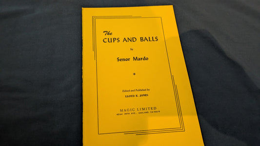 【中古：状態B】The Cups and Balls by Senor Mardo（洋書）