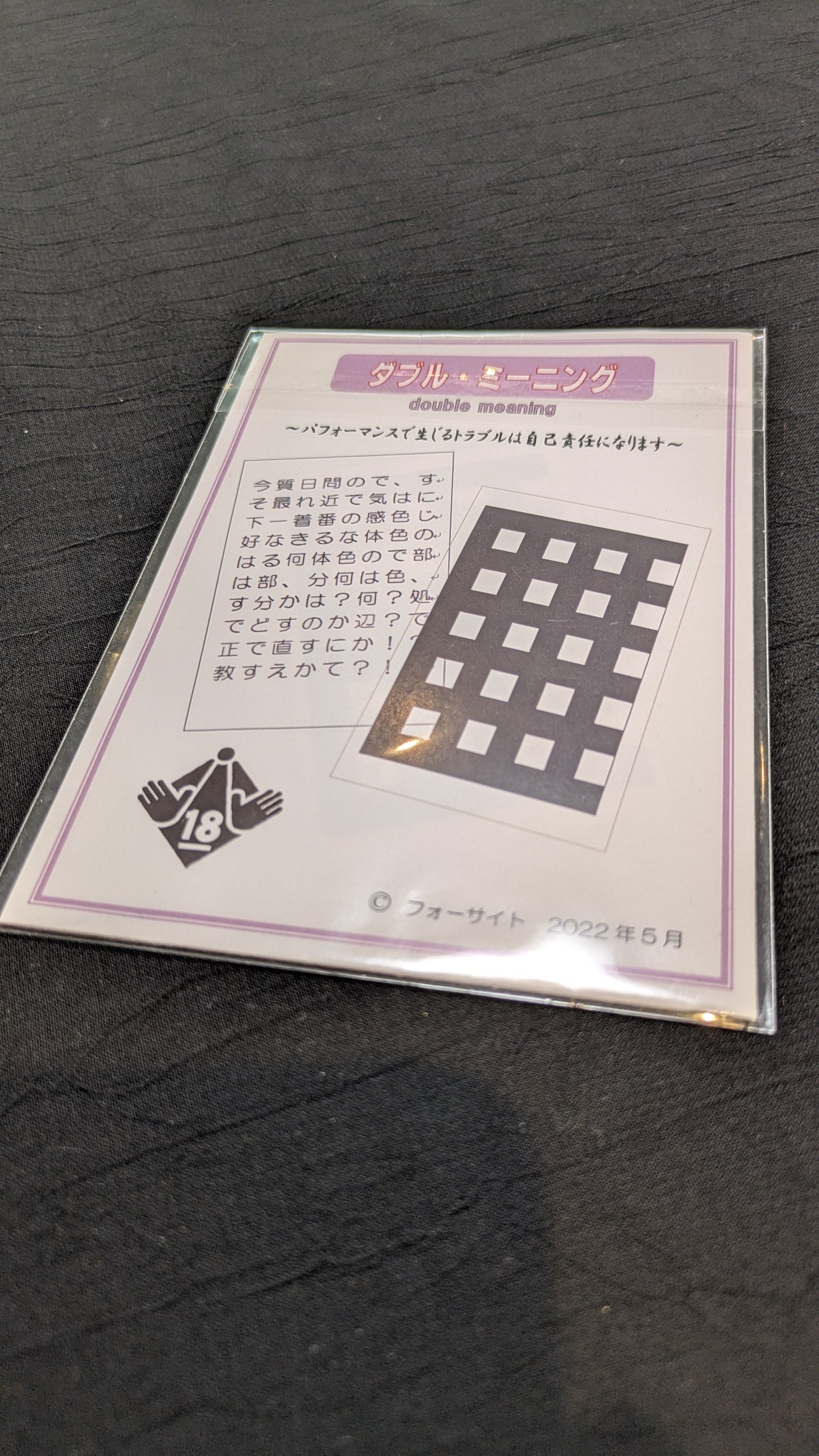 【中古：状態A】ダブル・ミーニング