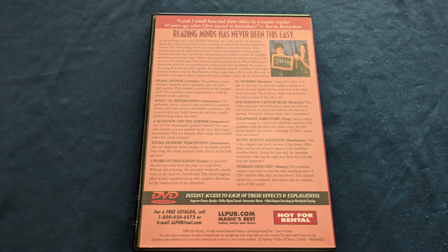 【中古：状態A】Easy to Master Mental Miracles 1