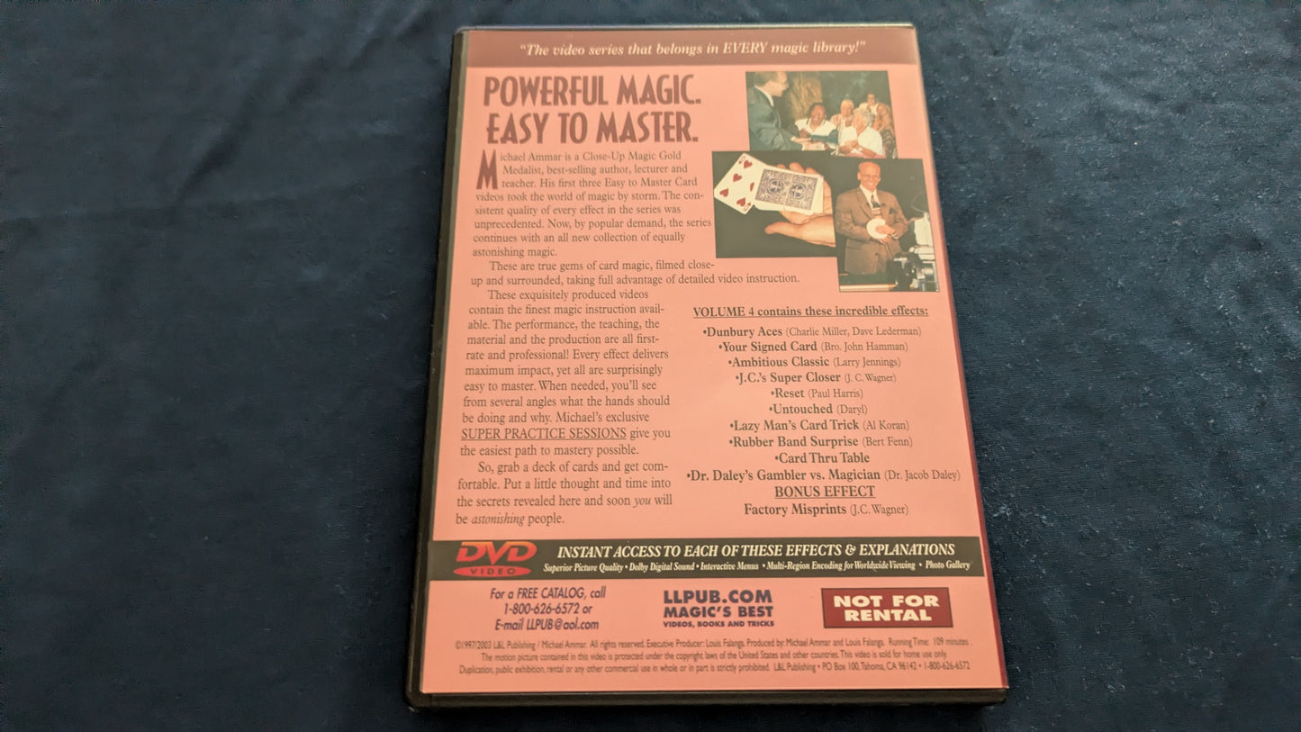 【中古：状態A】Easy to Master Card Miracles 4