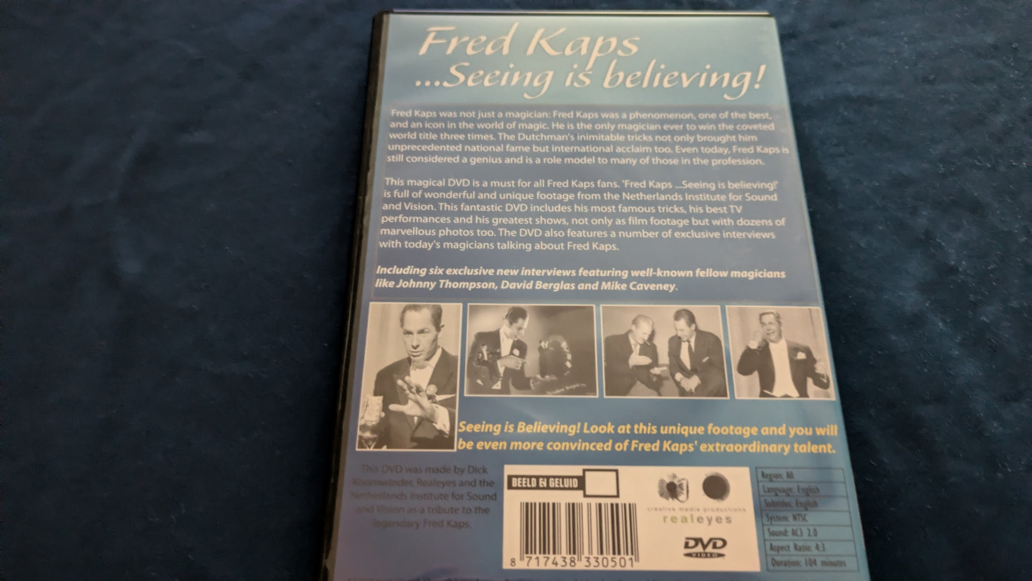 【中古：状態A】Fred kaps seeing is believing DVD