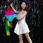 レインボーシルクファウンテンストリーマー/Rainbow Silk Fountain Streamer